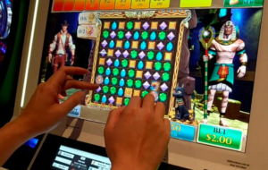 a man playing casino games 