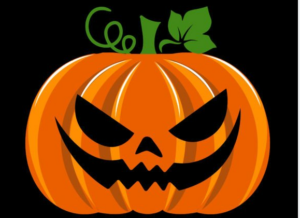 a scary pumpkin